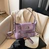 Sweet Cool Babes Fashion Shoulder Underarm Bag Heavy Industry Rivets Multi-Pocket Large Capacity Handbag