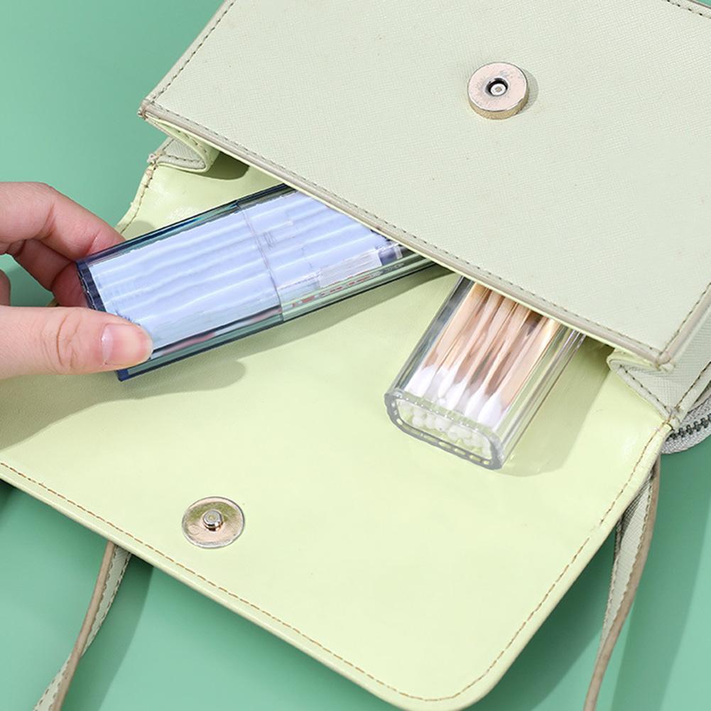 Accessories Storage Box Portable Small Sorting Organizer 2Pcs 3.4*2.1*10.4cm Classified PP Plastic Transparent