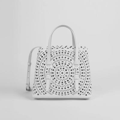 Summer Cowhide Laser-Cut Crossbody Bag: Genuine Leather Women's Handbag