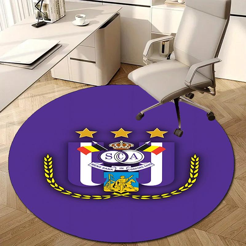 1pc Football Team (54) Design Printed Area Round Carpet for Bedroom Living Room Home Decor Rugs Mat Non Slip Mat Rug for Bedside