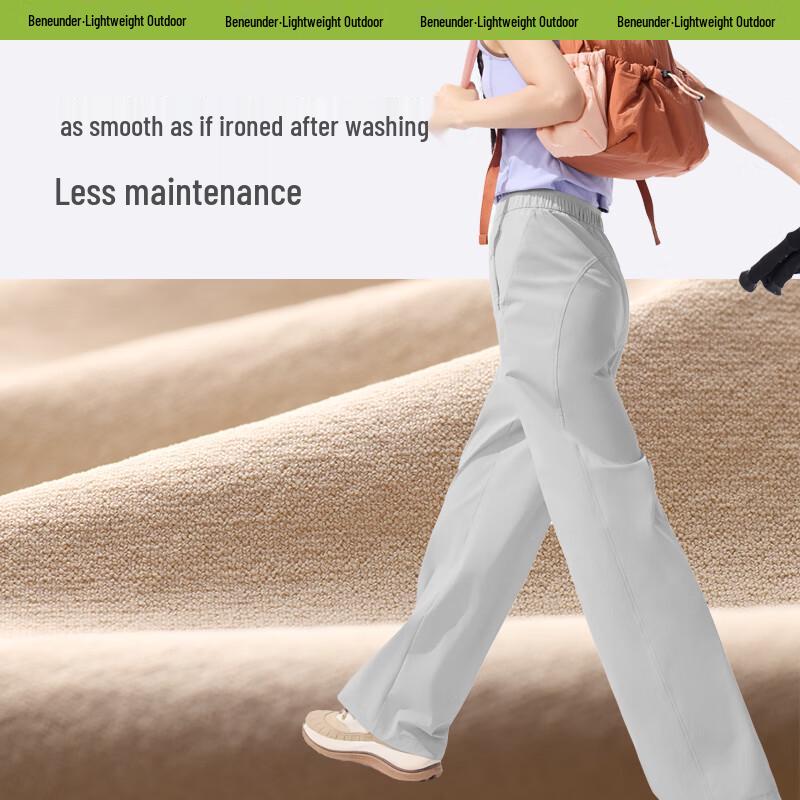 Beneunder Women's Quick-Dry Ice Silk UV Protection Casual Pants