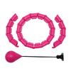 Smart Weighted Fit Hoop 24 Detachable Knots Abdomen Fitness Massage Hoop for Body Sculpting Pink