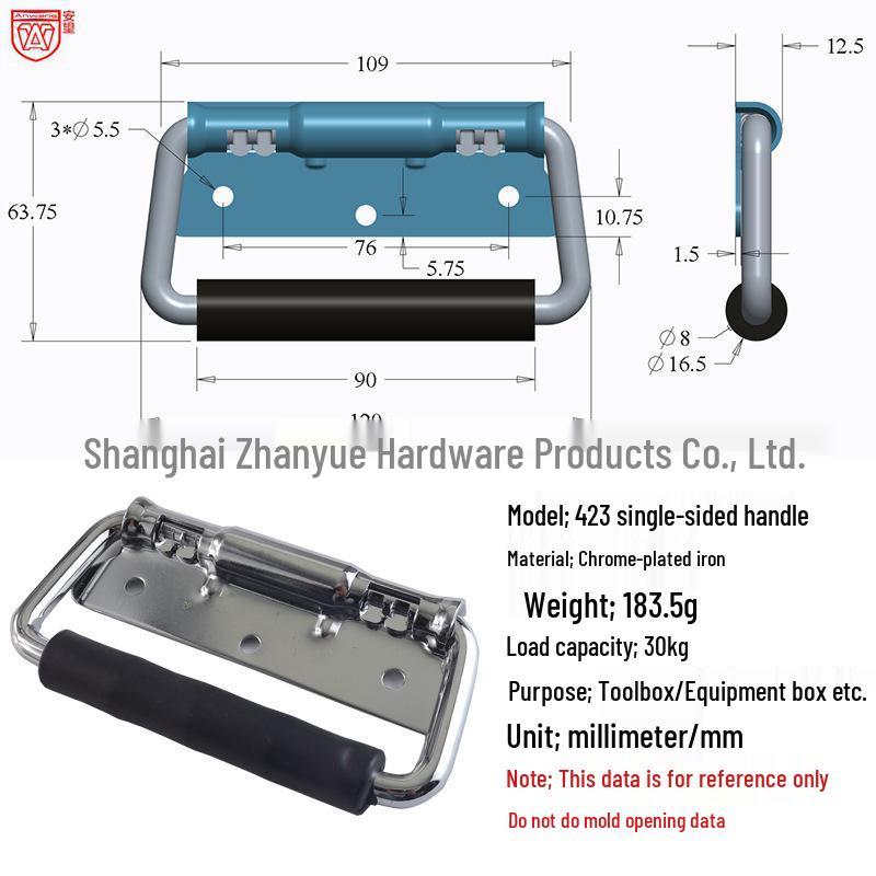 Anwang 304 Edelstahl Klappfedergriff für industrielle Holzkisten