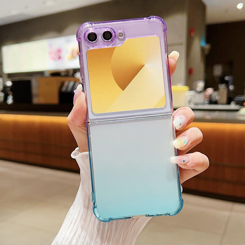 For Samsung Galaxy Z Flip7 FE 5G/Z Flip6 5G Case Gradient Color Anti-Scratch TPU Phone Cover