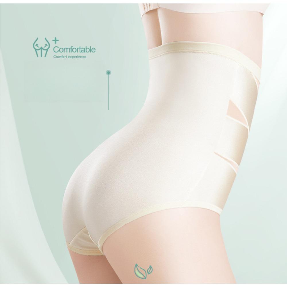 1PC explosive cross bandage high waist ice silk belly pants women's thin breathable women's body sculpting underwear