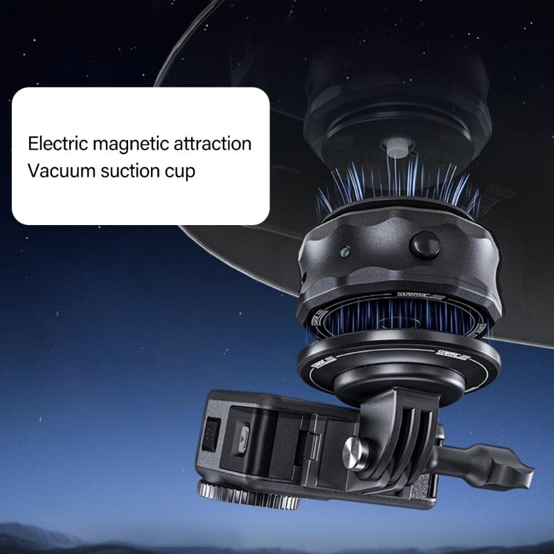 Heavy Duty Magnetic Suction Cup Adapter Base Supports 1kg Weight Capacity 60m Waterproof Rating for Action Camera Use