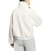 Adidas Originals Solid Color Embroidered Logo Zip-Up Stand Collar Jacket Women Jacket White HY1373