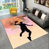 Covor 3D cu Desen Animat Teren de Baschet Mare, Covor pentru Living Dormitor Canapea Sală de Joacă Decor, Covoraș de Podea Antiderapant pentru Copii