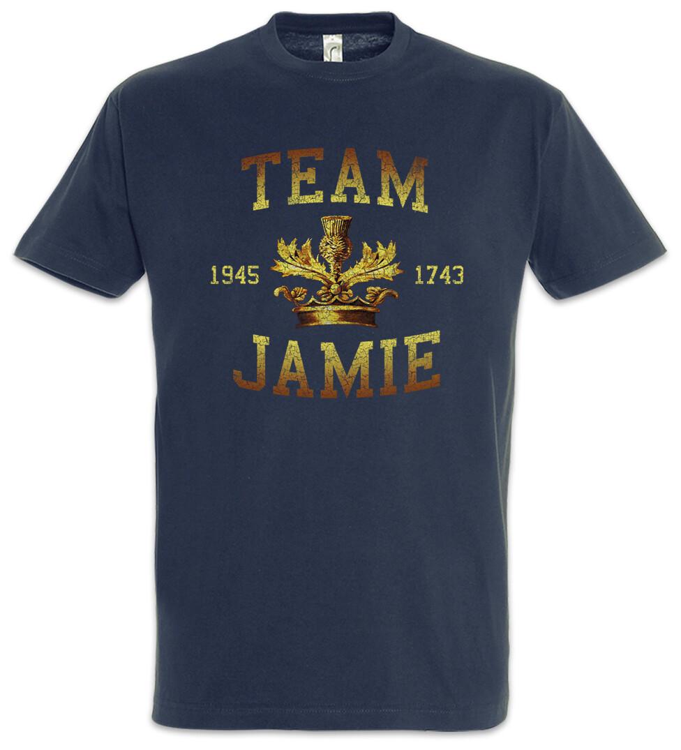 Team Jaime T-Shirt Scotland Flag Crest Outlander Sign Claire Fraser Symbol XL