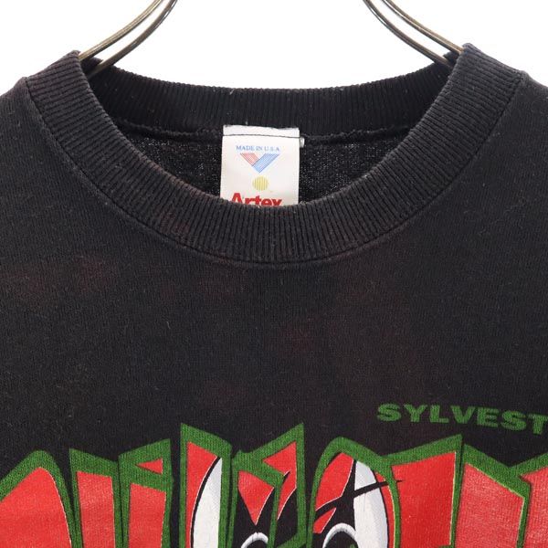 ARTEX 90s Old USA Made Warner Bros. Print Long Sleeve Sweat Trainer Kid's Used