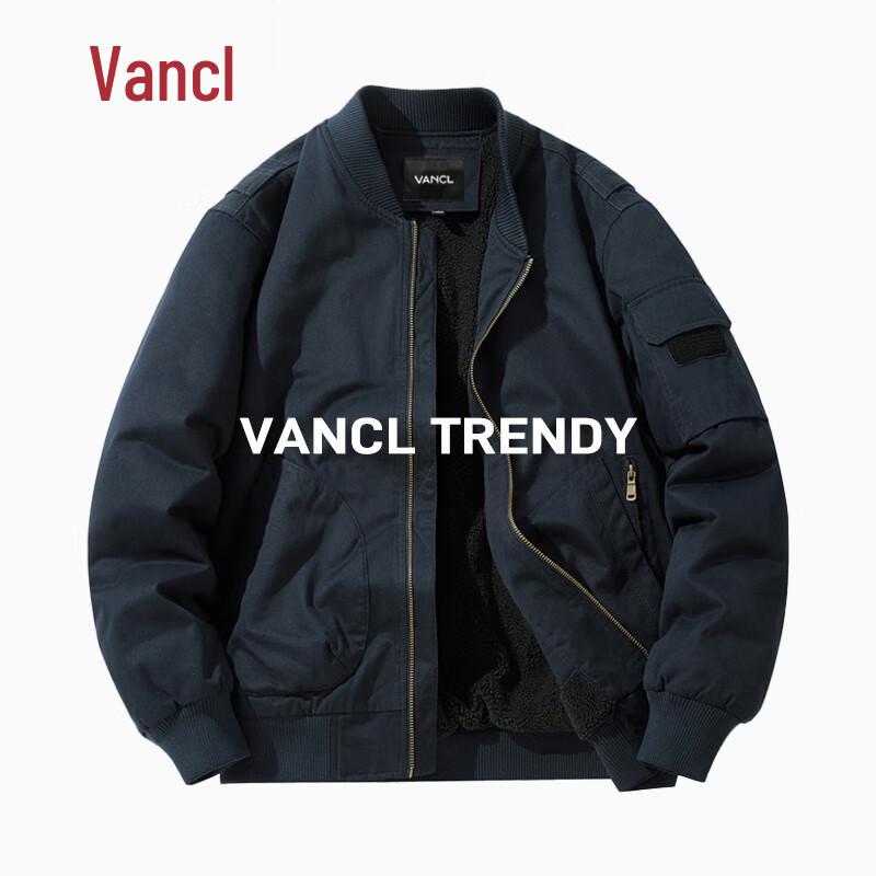 Vancl Men s Retro Fleece-Lined Winter Jacket L