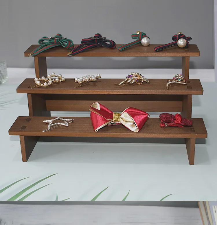 Retro Massivholz Haarnadel Leiterregal - Armband- & Puppenständer