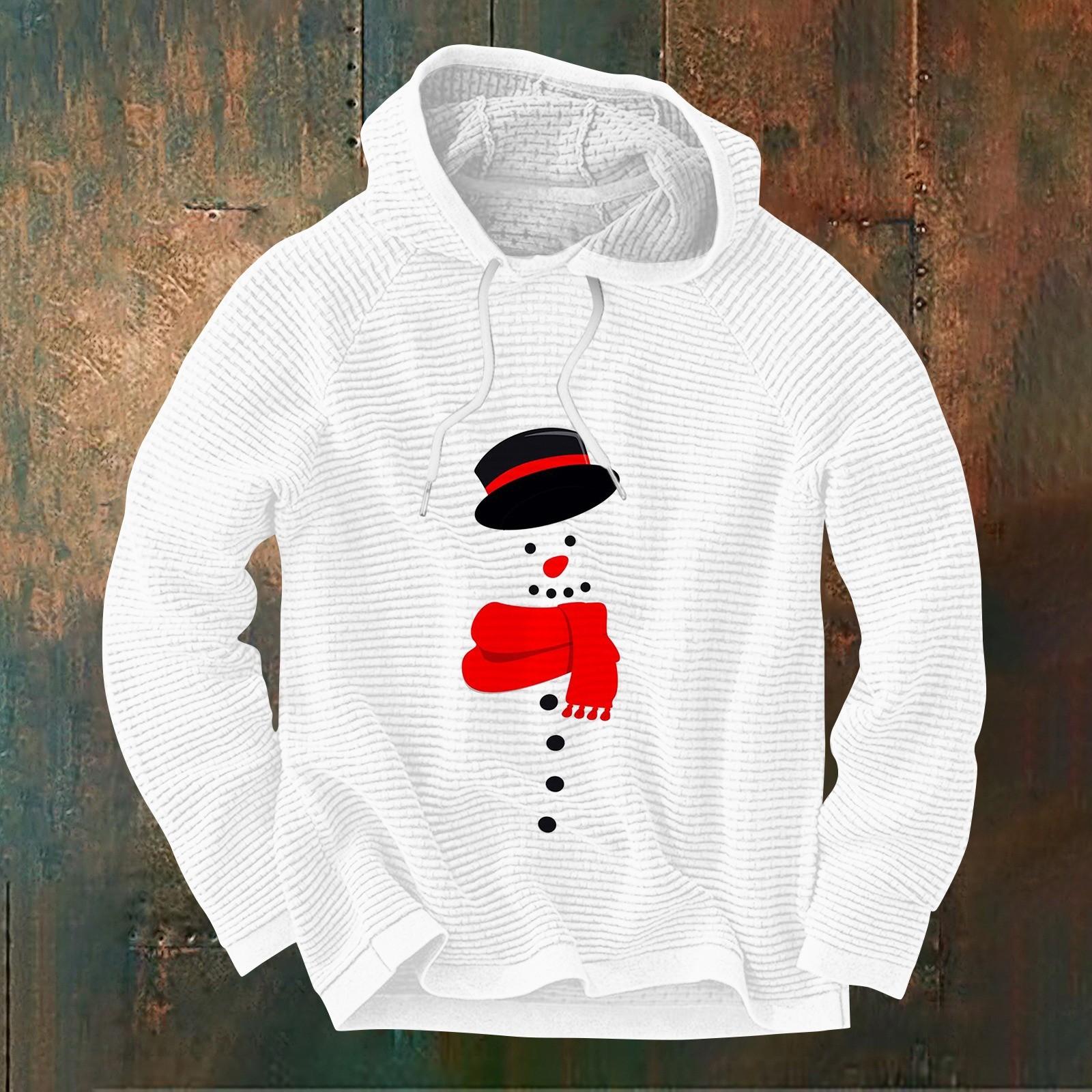 

Мужской повседневный и модный свитер с длинными рукавами и капюшоном XXXXL белый