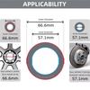 4pcs Car Aluminum Alloy Wheel Hub Centric Rings center Bore 60.1-56.1 60.1-56.6 60.1-54.1 60.1-57.1
