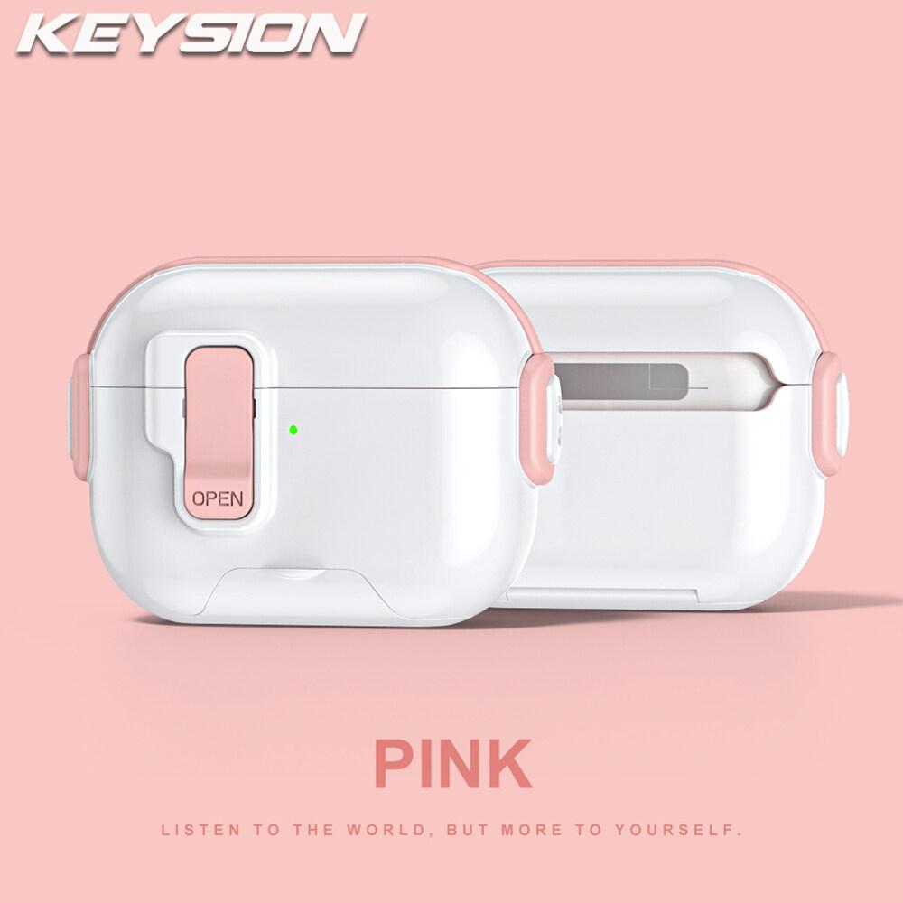KEYSION Magnetic Automatic Switch Earphone Case for Airpods Pro 3 2 Hidden Phone Stand Shockproof Headphone Cover for AirPods 4