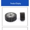 M2 45# Steel Cylindrical Gear 10T/11T/12T/13T/14T/15T/16T/17T/18T/19T/20T/21T/22T/23T/24T/25T Metal Pinion  Chain Pitch 6.28mm