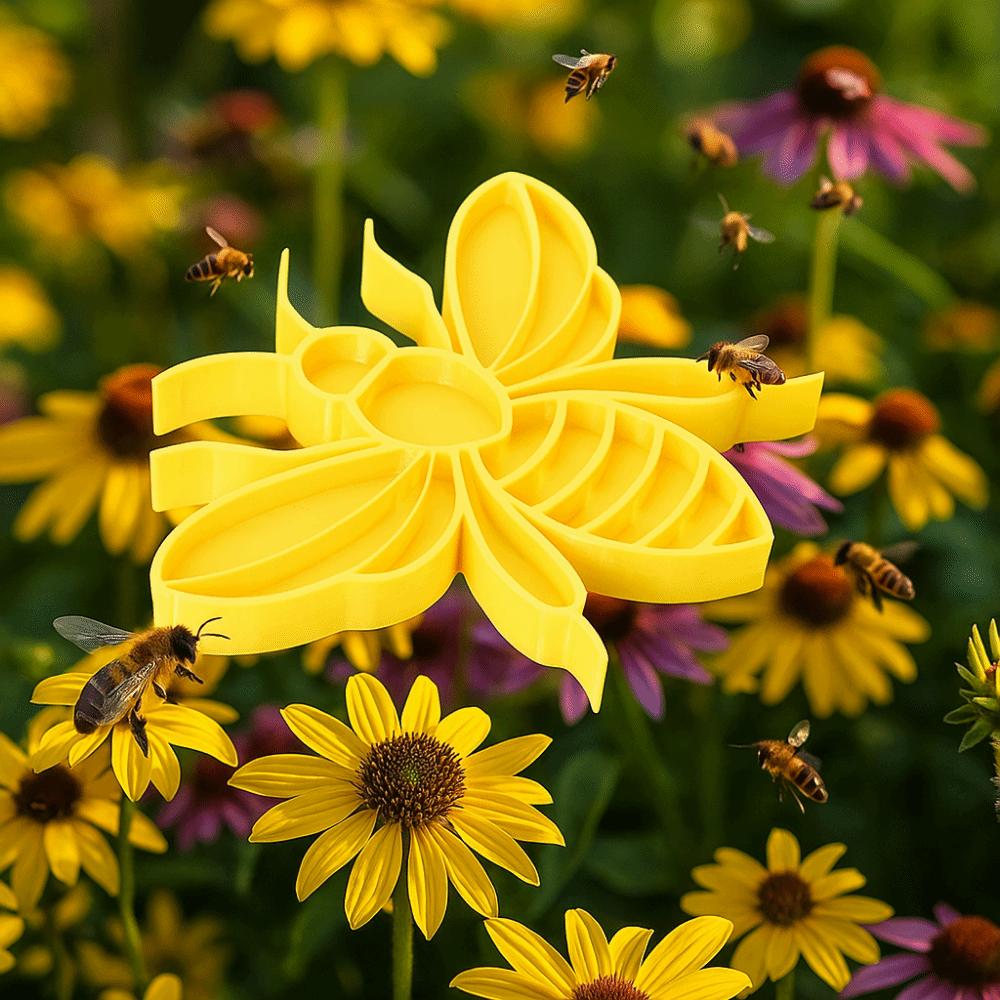 Plastic Insect Drinking Cup Bee/Beetle Shape Bees Water Feeder Creative Bee Drinker Yard Decor