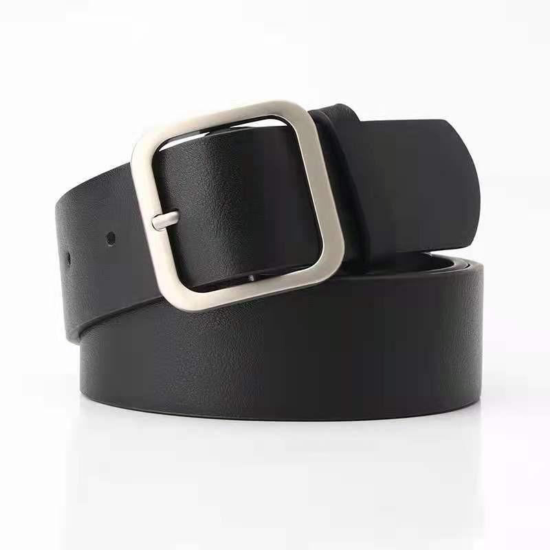 Square Retro Stylish Buckle Pu Leather Womens Belt In Multiple Fashionable Colors