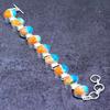Natural Spiny Oyster Gemstone Handmade 925 Sterling Silver Bracelet 7-8" ETC-14467