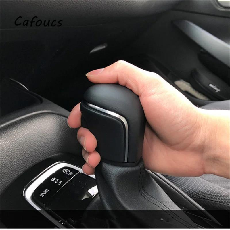 Car New Genuine Leather Automatic Gear Shifter Knob Head Ball Black For Toyota Corolla Levin Camry XV70 V70 Avalon 2018 -2020