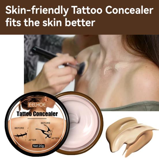 20g Invisible Concealer Sweat-proof Waterproof Non-greasy Gentle Long Lasting Hide Scars Natural Ingredients Tattoo Care Concealer Cream for Men