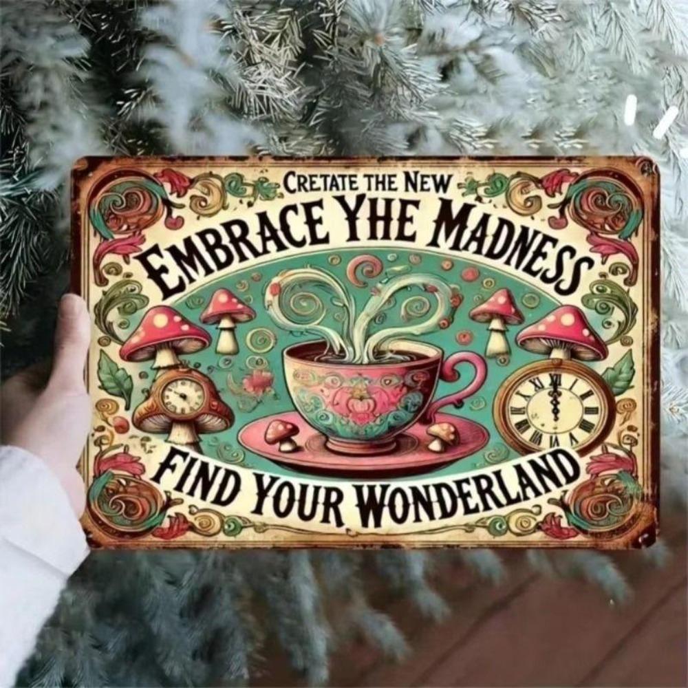 Vintage Metal Wall Art Sign 20x30cm Home Decor Retro Plaque