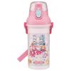 Skater Children's Plastic Water Bottle 480ml One Push Open/Close Antibacterial Child Friendly Lightweight Antibacterial Treatment Made In Japan Wandaf