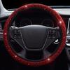 Coprivolante universale antiscivolo traspirante da 38 cm con strass scintillanti per donna ragazza con diamanti in cristallo scintillante per auto SUV
