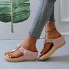 Women's Wedge Heel Cross-Band Sandals – Summer Beach Toe, European & American Style