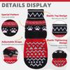 KOOLTAIL Dog Socks to Prevent Licking Paws for Hardwood Floors Anti Slip, Winter Warm Pet Boots&Paw Protector with Grippers, Double Sides Dog Shoes