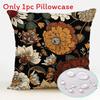 Polyester Waterproof Pillow Cover With Floral Pattern For Living Room Decor