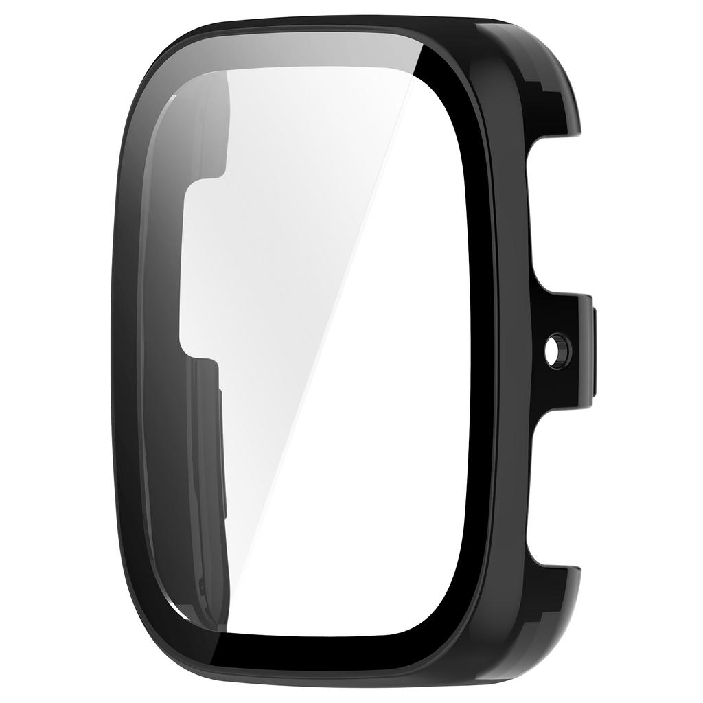 Fullt beskyttende glassdeksel for Huami Amazfit Active 2 firkantet smartklokke skjermbeskytter deksler deksel skall og herdet glassfilm