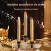 HEYXI Han Yuanyi Smudge-proof Highlighting Eyeshadow Stick - Brightening Under-eye Pen with Fine Shimmer, Double-ended for Easy Eye Makeup