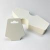 Retail 100 Pieces Necklace Package DIY Double Fold Kraft Paper Label Rectangular Gift Card Label Blank Label 3 Colors