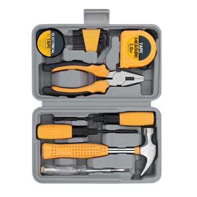 Complete Household Tool Including Hexagonal Wrenches Screwdriver Pliers Comfortable Grip Handles Compact Storage Case