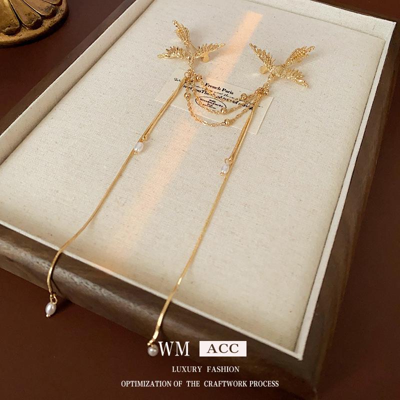 Exquisite Phoenix Pearl Tassel Brooch - Versatile Chinese Style Fashion Accessory