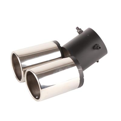 Muffler Cutter, Mini Car, Twin Exhaust Pipe, Qiilu Automotive Round Mouth Double Pipe Elbow