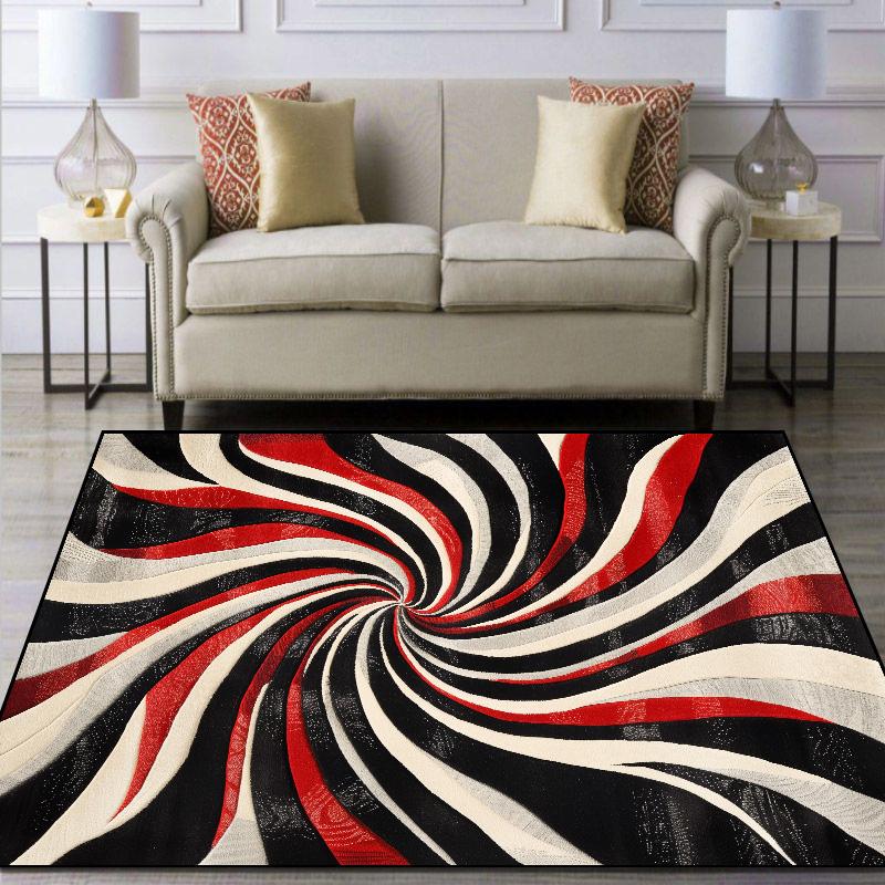 European Carpets Large Area Rugs for Living Room Bedroom Abstract Washable Non Slip Sofa Mat Home Decor