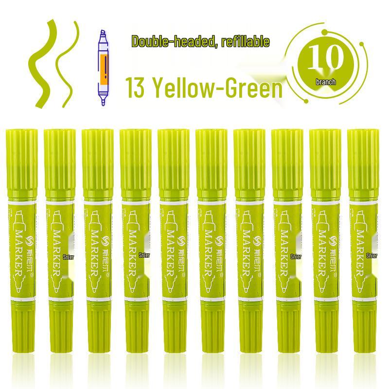 Snell 40-Color Double-Ended Oil-Based Marker Set for Children's Art and Professional Painting