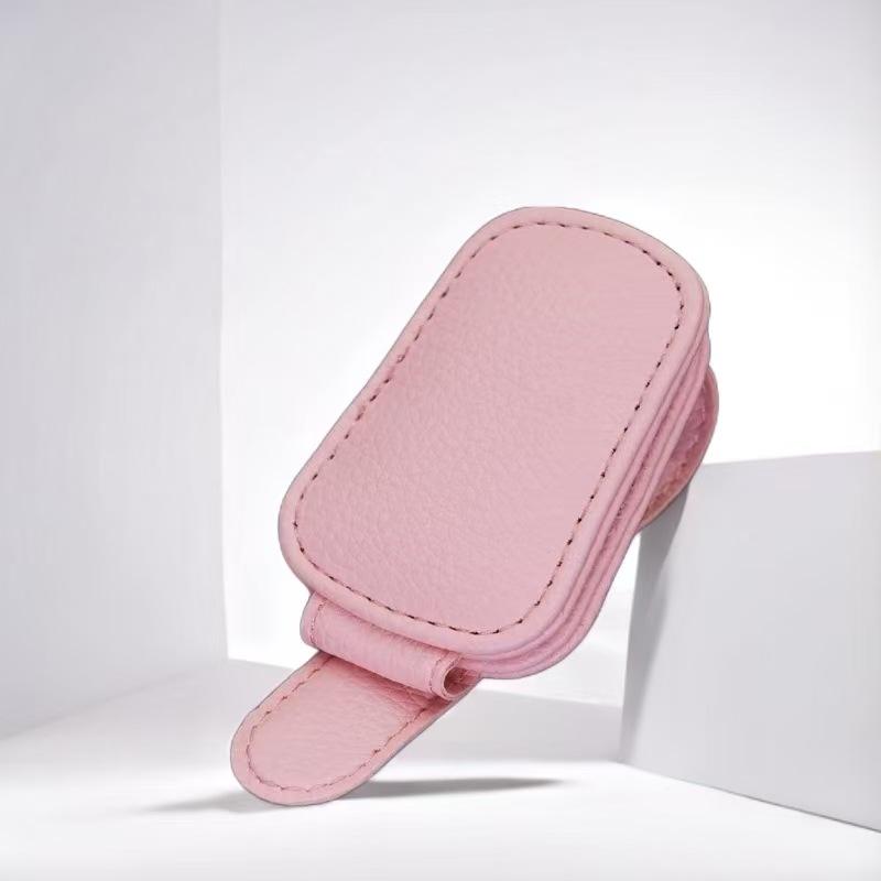 Car Sunglasses Clip Car Sunglasses Storage Rack Installed On The Car Visor Self-adhesive Sunglasses Holder Glasses Clamp