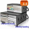 Clothing Quilt Storage Bag with Transparent Window for Clothes, Blanket, and Luggage Organization