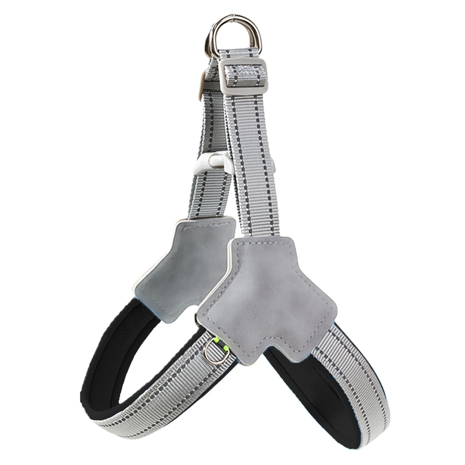 

Z dog traction rope pet chest strap leather Tao explosion-proof pet Y-shaped chest strap pet products S size - for 8-10kg чёрный