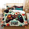 3D Digital Printed Bedding Set Game Machine Pattern Quilt and Pillow Case Set Single/Double Bed Full Size Home Decoration Bedding Set