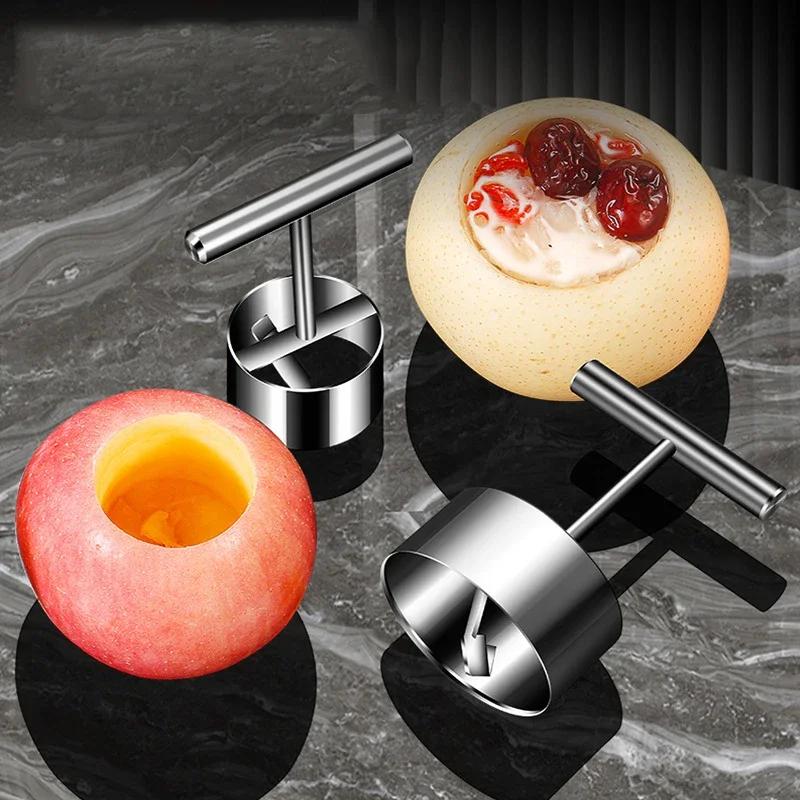 Fruit Core Digger Apple Pear Core Coring Cutter Stainless Steel Fruit Core Pitter Remover Separator for Kitchen Accessories