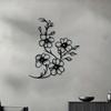 1pc Elegant Floral Iron Wall Art Rust Resistant Botanical Metal Sculpture Indoor Outdoor Garden Fence Decor Holiday Wedding Party Gift
