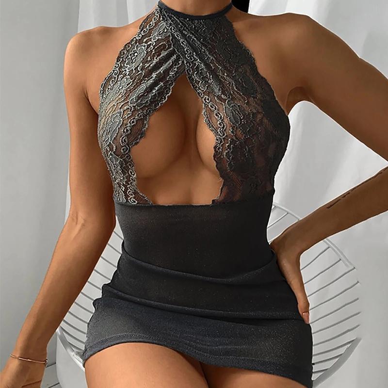 Neu in Transparent Sexy Dessous Frau Erotische Pyjamas Spitze Offenen BH Sex Nachtwäsche Damen Erotische Kleid Sexy Dessous Schlafkleid