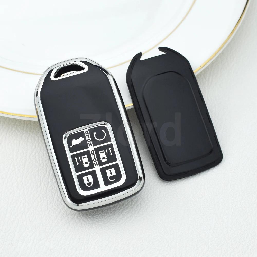 6 Button Tpu Car Key Case Cover Shell Fob For Honda Accord Civic Crv Pilot Ridgeline Odyssey Passport Smart Remote Key Protector
