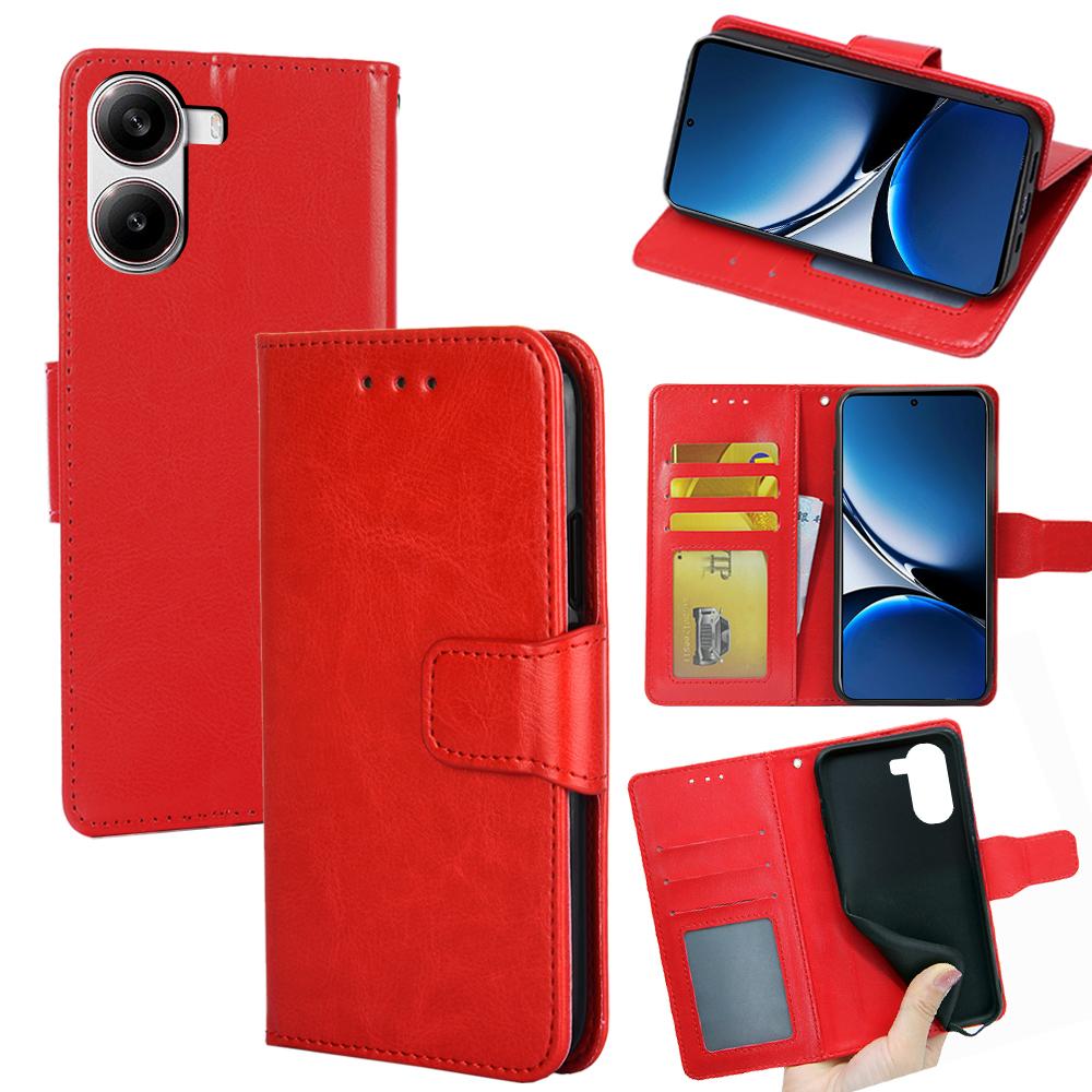 For Xiaomi Poco X7 Pro 5G/Redmi Turbo 4 5G Case Wallet PU Leather+TPU Folding Stand Phone Cover