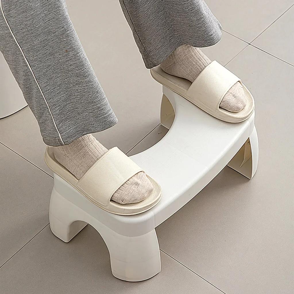 Toilet Stool Footstool Toilet Squatting Pit Artifact Plastic Thickened Feet On The Small Stool Children Non-slip Pad Footstool