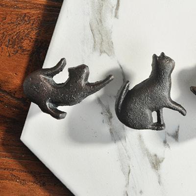 1 Set Kastgreep Creatieve Kattenvorm IJzer Huis Kastgreep